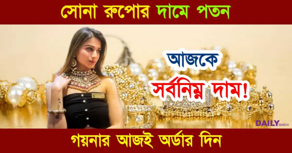 Gold Price Drop (সোনার দামে পতন)