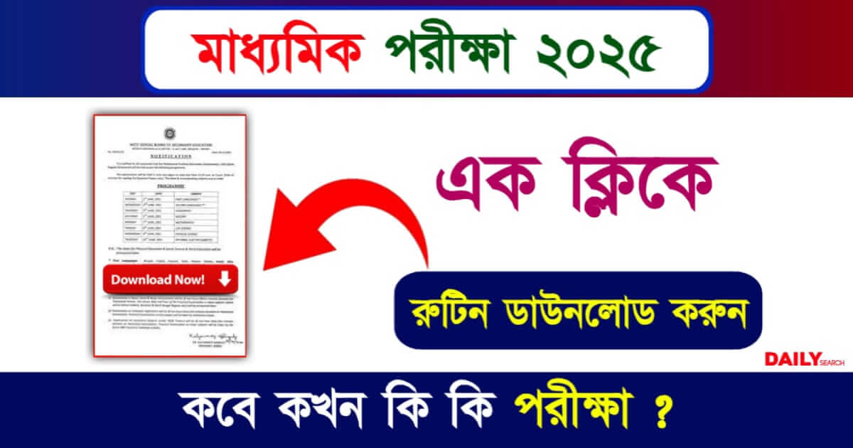 Madhyamik Exam 2025 (মাধ্যমিক পরীক্ষা ২০২৫)