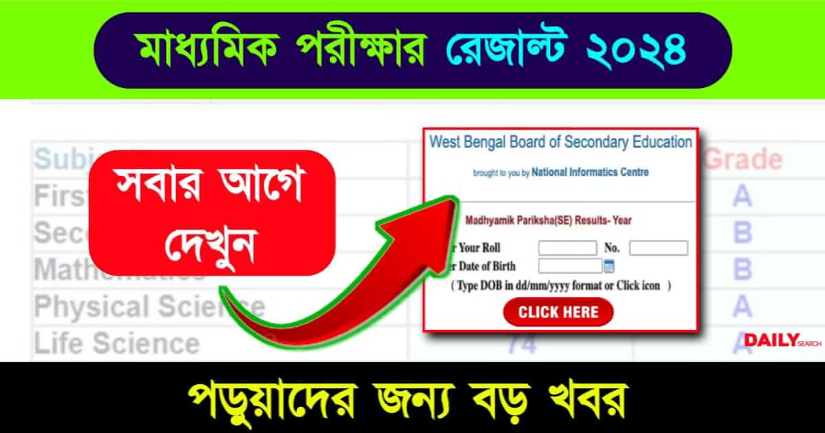 Madhyamik Result 2024 (মাধ্যমিক রেজাল্ট ২০২৪)